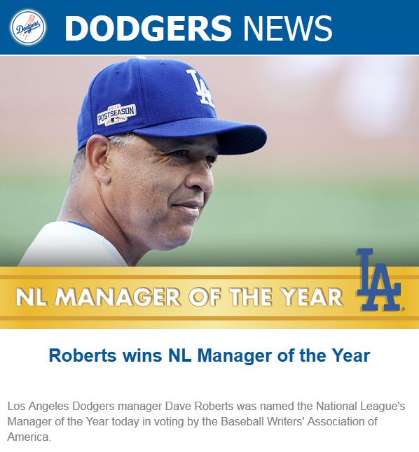 Dave Roberts (2016) NL Manager of the Years.jpg